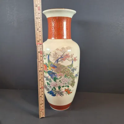 LOT 47: Vintage 3D Chinese Terracotta Army Plaque with Collection of Asian Porcelain Decorative Items