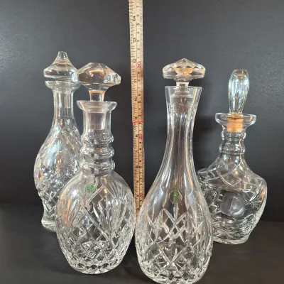 LOT 118: Collection of Galway Irish Crystal Decanters and More