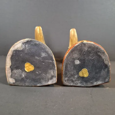 LOT 116: Pair of Vintage Brass Duck Head Bookends