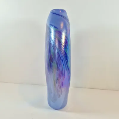 LOT 38: Rosetree New Orleans Iridescent Art Glass Vase Signed