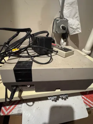 Vintage Nintendo Entertainment System (NES-001) Console with Controller