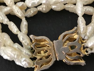 Vintage Multi-Strand Freshwater Biwa Pearl Necklace
