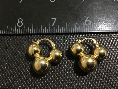 Gold Tone Hoop Earrings