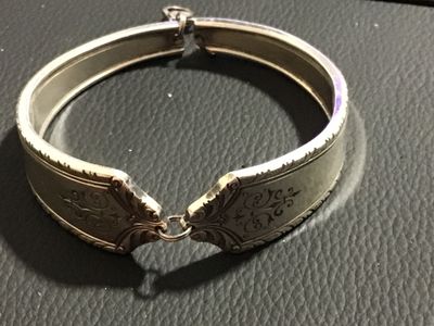 Vintage Silverplate Spoon Handle Cuff Bracelet