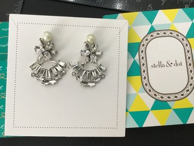 Stella & Dot Statement Earrings with Original Box