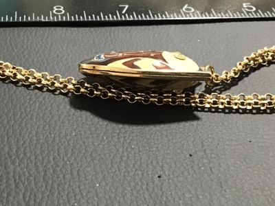 Enamel Double sided Owl Pendant Necklace