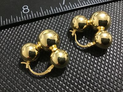 Gold Tone Hoop Earrings