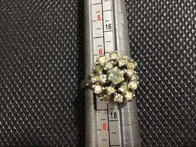 Vintage 18K H.G.E. Lind Cluster Ring Size 6.5