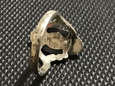 Vintage Sterling Silver Turquoise Ring Size 9.5. Hallmarked