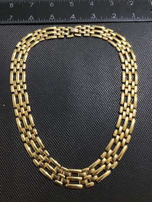 Vintage Gold-Tone Link Collar Necklace
