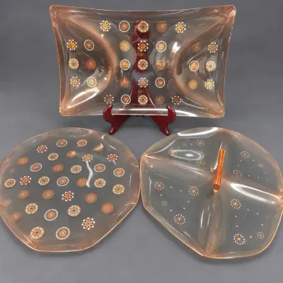DOROTHY THORPE SERVING PLATES 