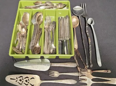 SILVER PLATED UTENSILS 