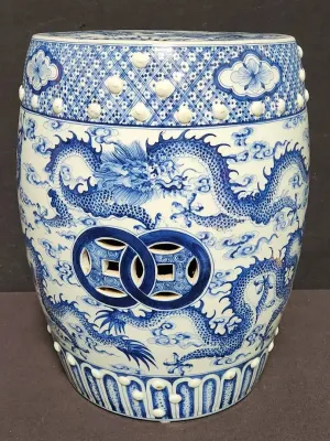 CHINESE PORCELAIN GARDEN STOOL