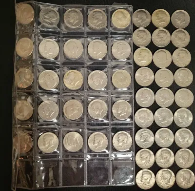 COLLECTION OF HALF DOLLAR COINS 