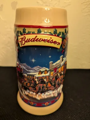 2003 Budweiser 'Old Towne Holiday' Beer Stein