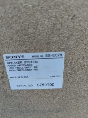 Sony SS-EC78 Speaker System Pair