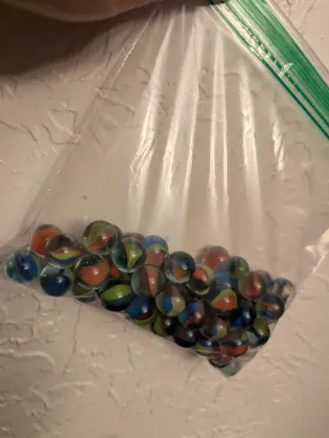 Large Lot of Vintage Toy Marbles