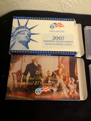 2007 United States Mint Proof Set & Presidential $1 Coin Proof Set