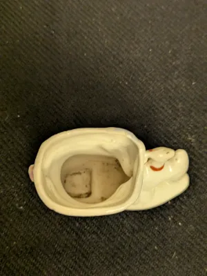 Vintage Porcelain Boot Figurine with Eagle - Made in Japan