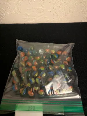 Large Lot of Vintage Toy Marbles