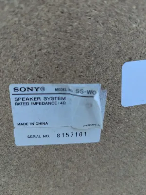 Sony SS-WG99 Subwoofer Speaker