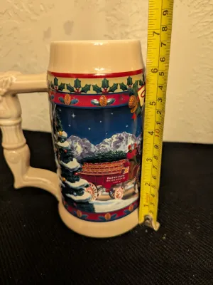 2003 Budweiser 'Old Towne Holiday' Beer Stein