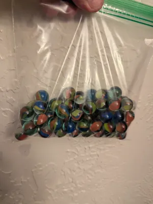 Large Lot of Vintage Toy Marbles