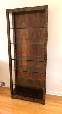 Sale Photo Thumbnail #60: 1970's John Widdicomb-style faux tortoise shell etagere 