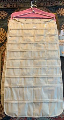 Sale Photo Thumbnail #110: 3 double-sided hanging jewelry organizers
