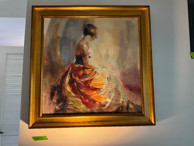 Anna Razumovskaya 'Pearl Necklace' Limited Edition Mixed Media - Signed Limited 18/50
