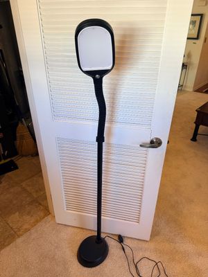 Black Flexible Neck LED Floor Lamp