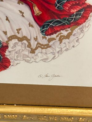Group of Three Framed Christmas Art Prints