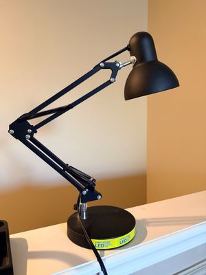 Two Black Desk Lamps