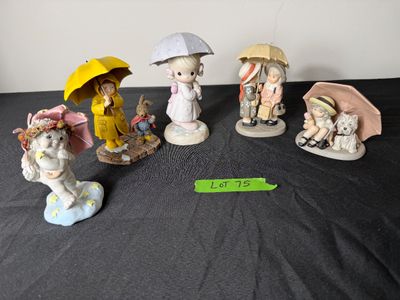 Assorted Porcelain Figurines Including Precious Moments