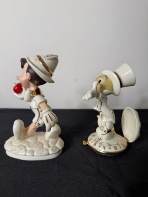 Lenox Disney Showcase Pinocchio & Jiminy Cricket Figurines