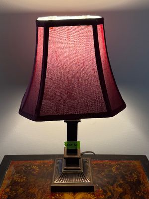 Small Bronze-Tone Accent Lamp