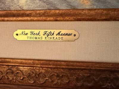 Thomas Kinkade 'New York, Fifth Avenue' Signed Canvas
