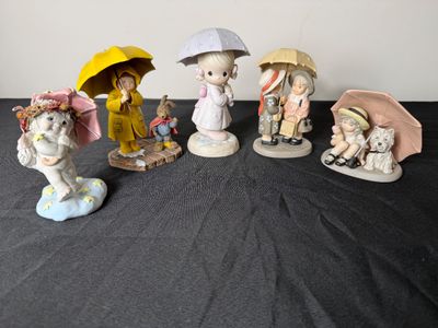 Assorted Porcelain Figurines Including Precious Moments