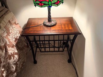 2 Ashley Furniture Chairside End Table with Magazine Rack