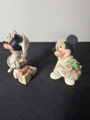 Lenox Disney Showcase Pinocchio & Jiminy Cricket Figurines