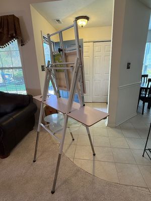 Bob Ross Studio Easel with Palette and Canvas