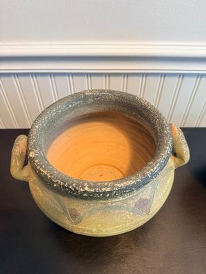Trio of Rustic Textured Ceramic Vases