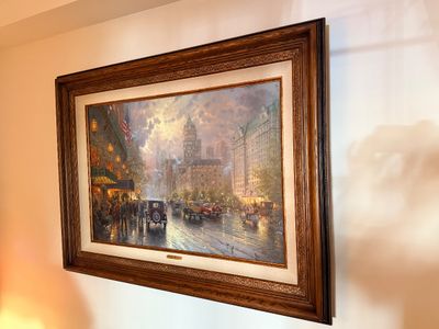 Thomas Kinkade 'New York, Fifth Avenue' Signed Canvas