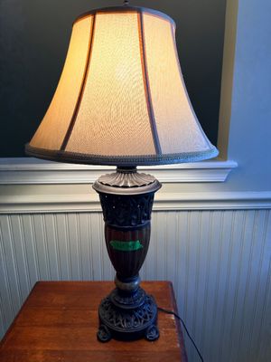 Ornate Cast Metal Table Lamp