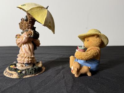 Vintage Handmade Teddy Bear & Boyds Bears Figurines