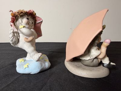 Assorted Porcelain Figurines Including Precious Moments