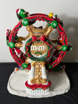 Danbury Mint M&M's Christmas Ferris Wheel Figurine