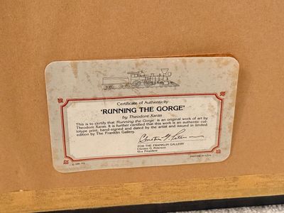 Theodore A. Xaras 'Running the Gorge' Signed Lithograph