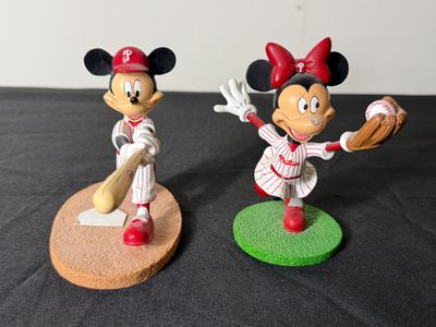 Hamilton Collection Mickey & Friends Philadelphia Phillies Figurines
