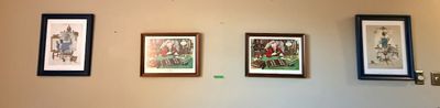 Four Framed Norman Rockwell Prints